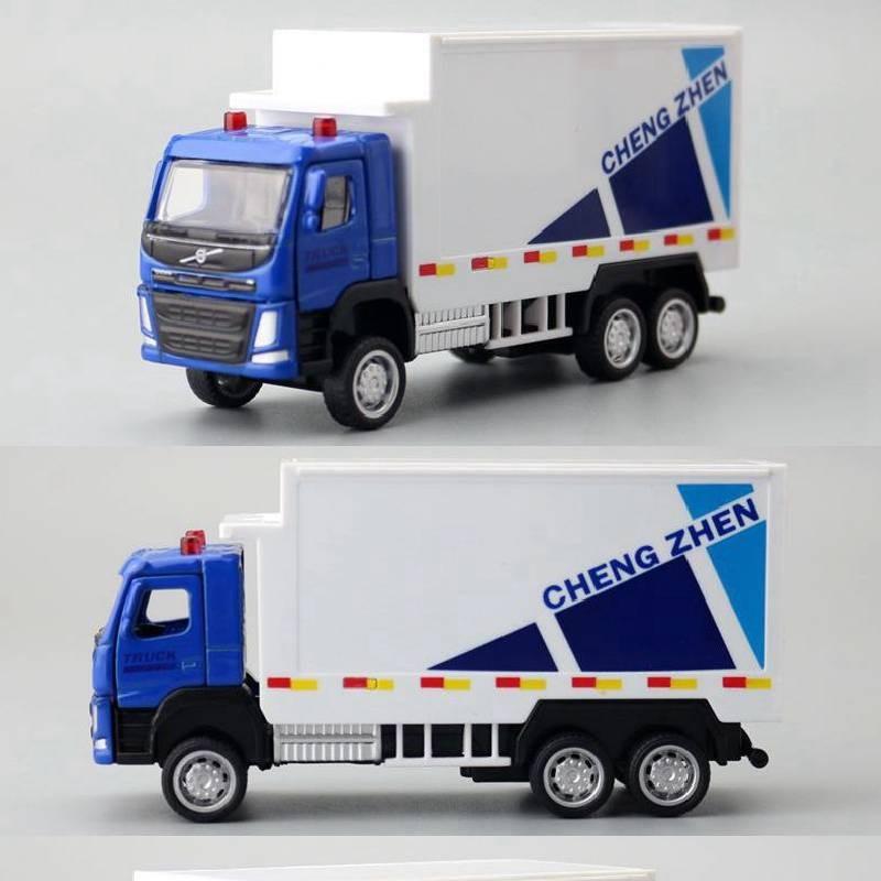 Simulation Container Alloy Transport Vehicle Model Toy With Doors Double