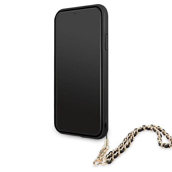 Guess Guhcn61Sasgbk Iphone 11 6,1 / Xrczarny/Black Hardcase Saffiano Chain