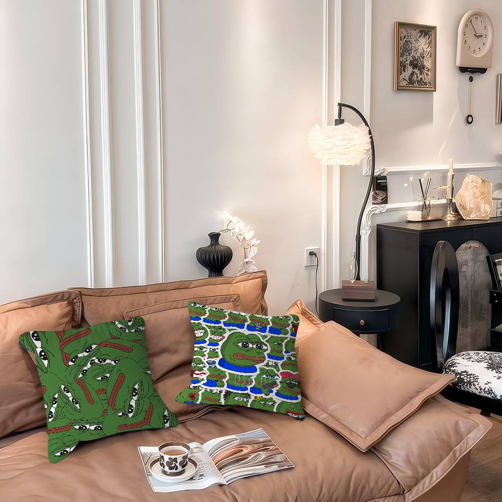 Süße P-pepe Der Frosch Stich Glück Drache Kissenbezug Sofakissenbezug Heimzimmer Dekoration Kindergeschenk