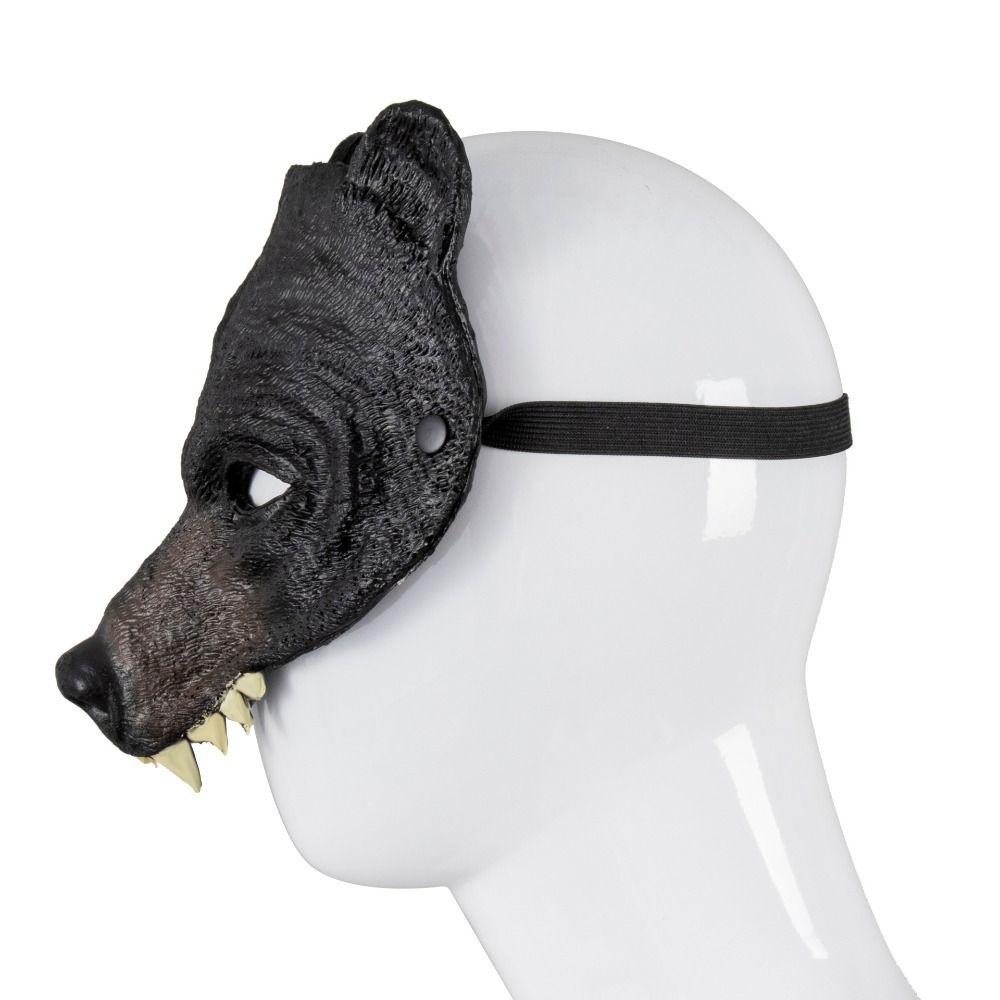 Neuheit Halloween Maske Realistische Tierkopfmaske Kostümzubehör Bärenmaske Festival