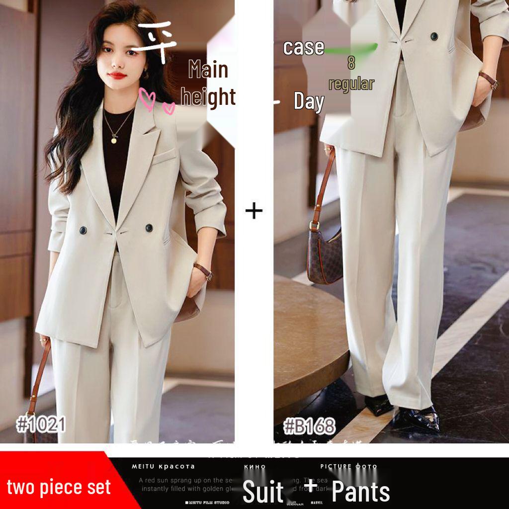Women's 2025 Formal & Casual Suit Set with Padded Jacket for Spring-Autumn