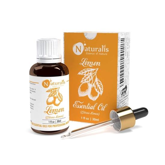 Naturalis Essence of Nature Cold Pressed Lemon Essential Oil 100% Pure, Natural & Undiluted Therapeutic Grade for Skin Pigmentation, Face, Hair, 30ml 30ML