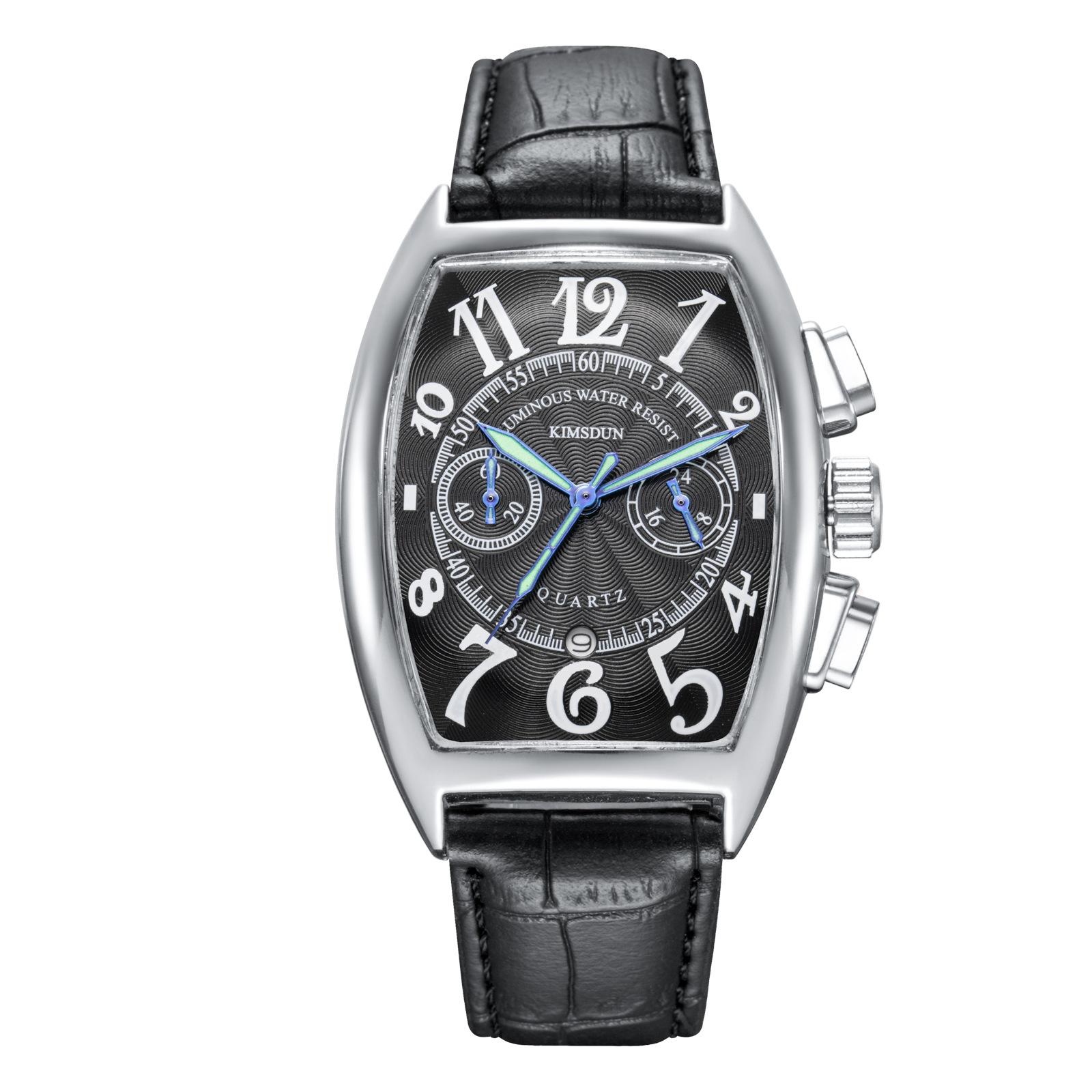 

Kimsdun Часы Мужские Топ Бренд Роскошные Часы Часы Многофункциональные Модные Повседневные Мужские Бочки