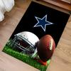 Dallas Cowboys Print Area Rug - Soft, Washable Non-Slip Indoor Mat for Office Chairs, Living Room, Home Office Decorative Rug