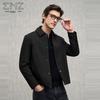 EMZ Men's Collared Wool Blend Jacket