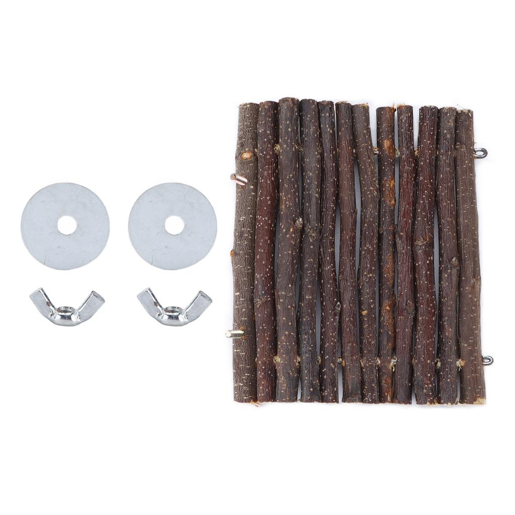 Hamster Wooden Hammock Toy Hanging Swing Toy for Guinea Pigs and Other Small AnimalsSemicircular Bed