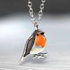 Retro Simple  All-In-One Drip Robin Ring Necklace For Ladies Women Gift