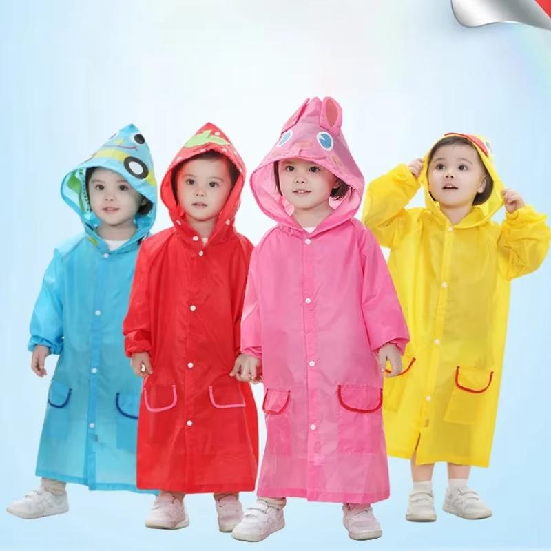 Kids Raincoat Cartoon Animal Style Outdoor Waterproof Kids Raincoat Boys Girls Rainwear Baby Raincoat Children Rain Poncho