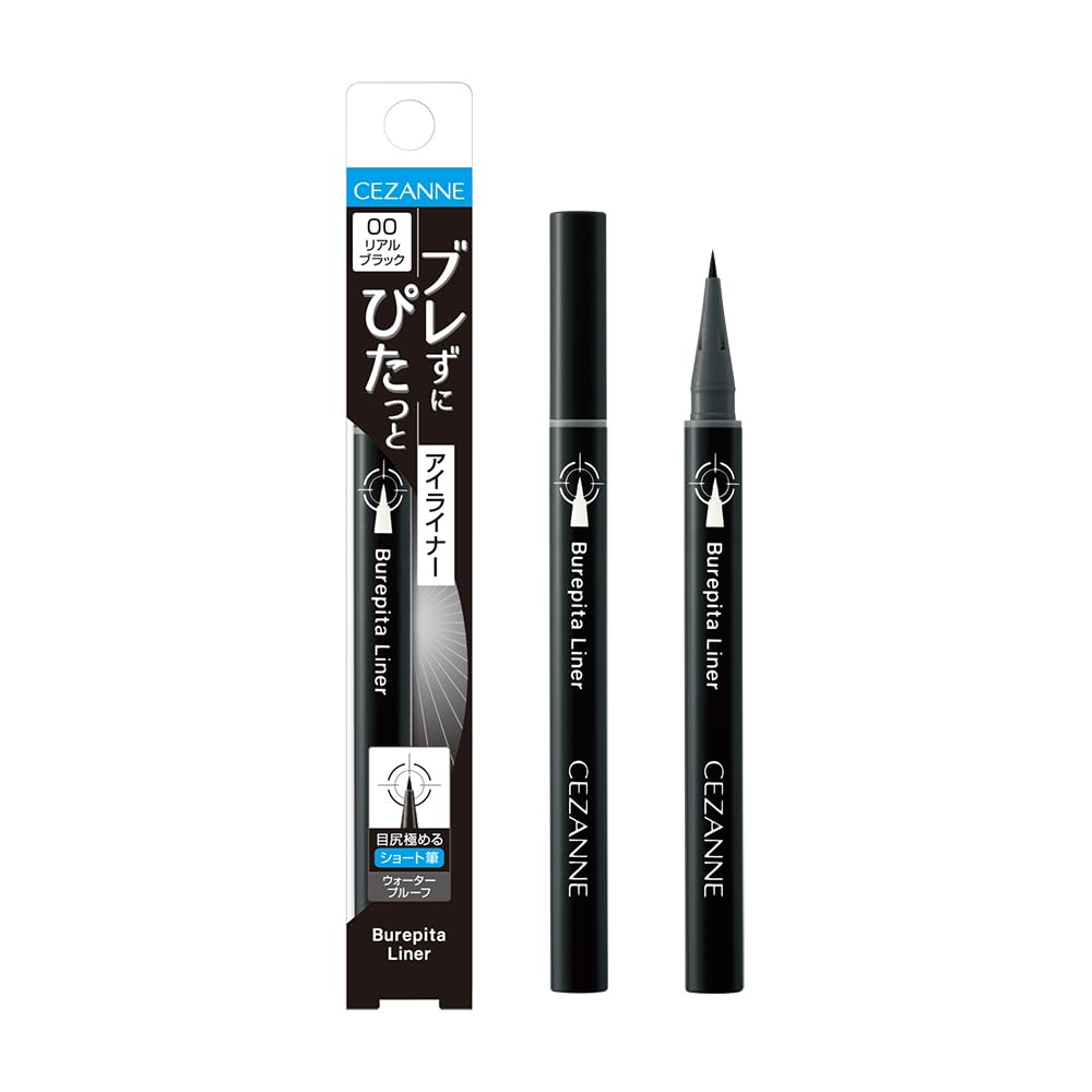 CEZANNE Blepita Liner 00 Настоящий Черный Короткая кисть-лайнер, которая создает стабильную линию у внешнего уголка глаза 0,67 мл.