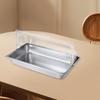 Buffet Chafing Dish Stainless Steel Food Server Chafer Tray with Double-Sided Flip Lid And Ice Packs