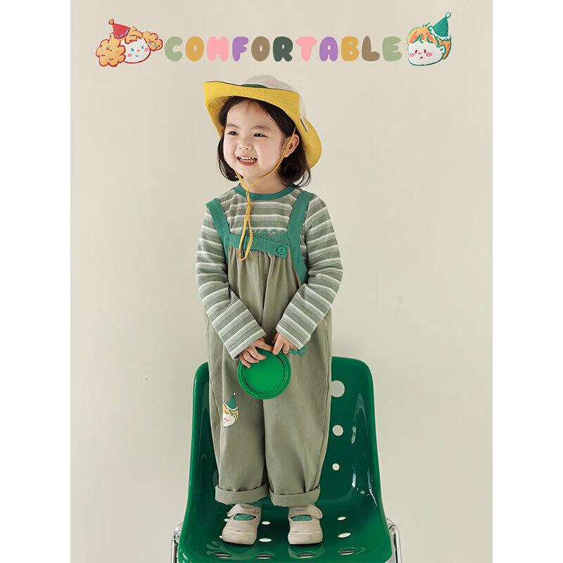 YouYou Girls  Cartoon Print Overalls 130cm