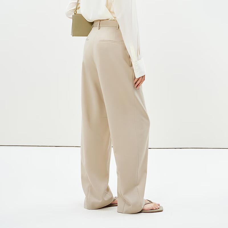LESS 2025 Spring Tapered Wool Trousers