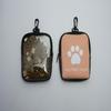 Cute Cartoon Print Dog Treat Pouch With Zipper Closure & Small Keychain, Ideal For Dog Training Walking Outdoor Use