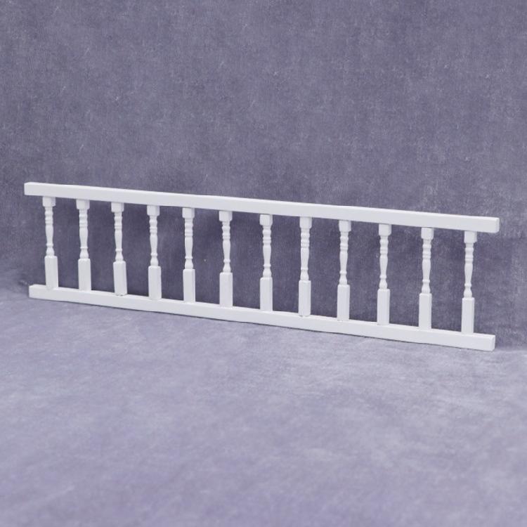 Dollhouse Mini Furniture Balcony Handrail Micro Scene Model Modern Wood Fence