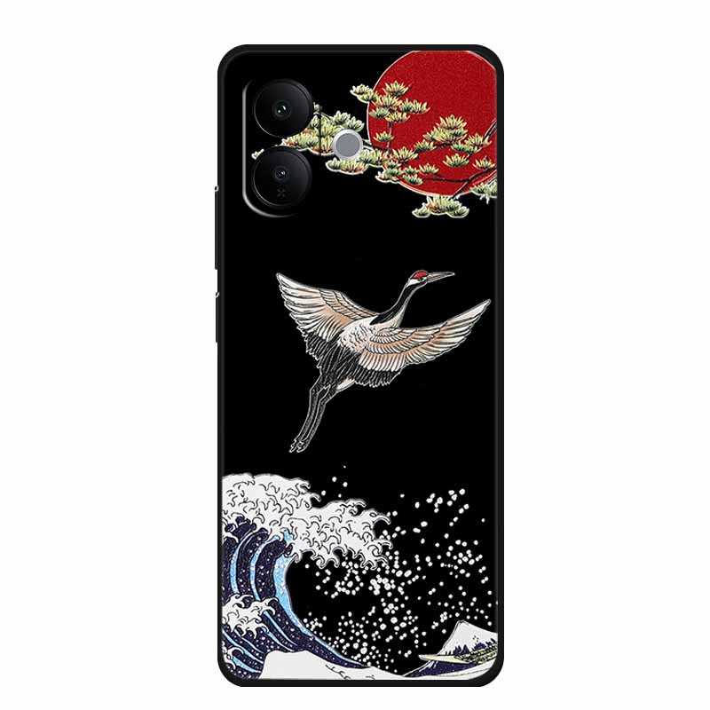 3D Embossed Case For Vivo V60 lite V2530 Phone Case Shockproof Silicone Soft Coque For Vivo V60 lite 2025 Back Cover Case Funda