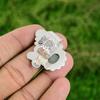 Wedding Gift For Her 925 Silver Natural Aquamarine Multi Stone Adjustable Ring