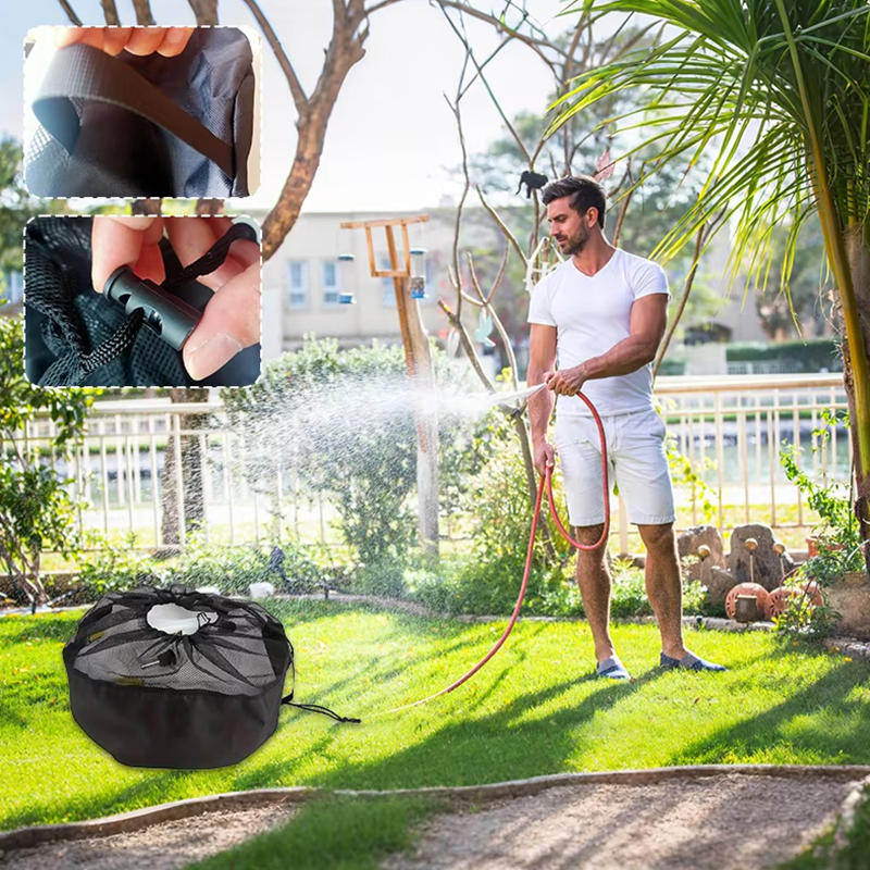 Multifunctional Hose And Cable Organizer Bag Wire Mesh Drawstring Elastic Bag Cable Organizer Bag For Wiring And Outdoor Use