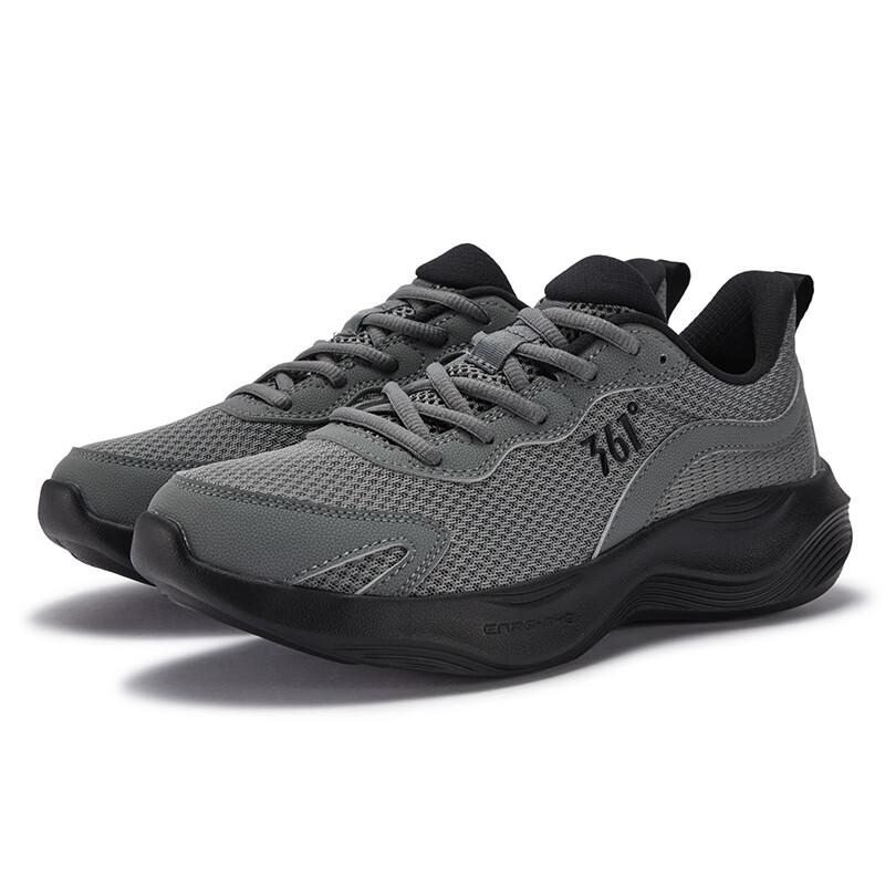 361° Men's Breathable Soft Elastic Thick Sole Shock Absorption Casual Running Shoes