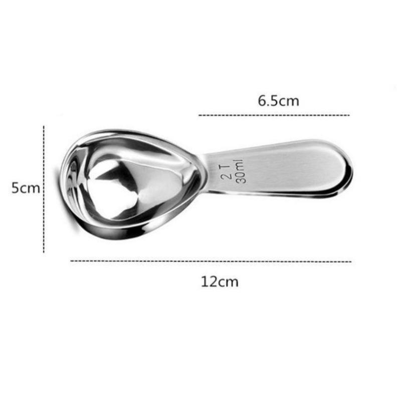 304 Stainless Steel Measuring Spoon Set: Coffee and Milk Powder Baking Tools.