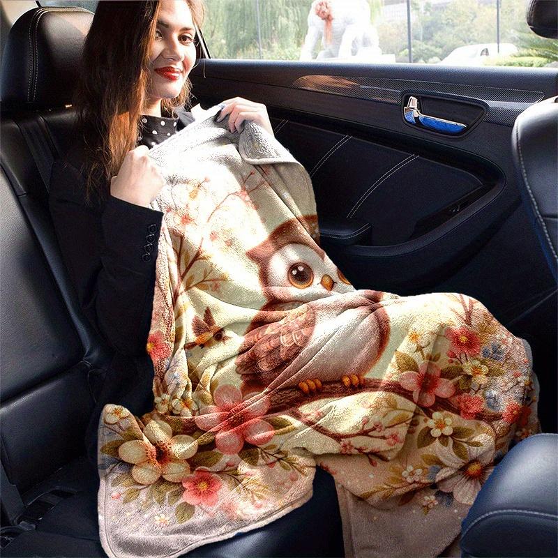 1pc Eagle Printing Lightweight Flannel Blanket, Comfortable and Warm Blanket, for Camping Sofa Bed and Couch Office, In All Seasons