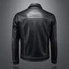 Fall/Winter 2024 New Men's Lapel Motorcycle Leather Jacket Trendy Fashion Slim Versatile Leather Jacket 8118