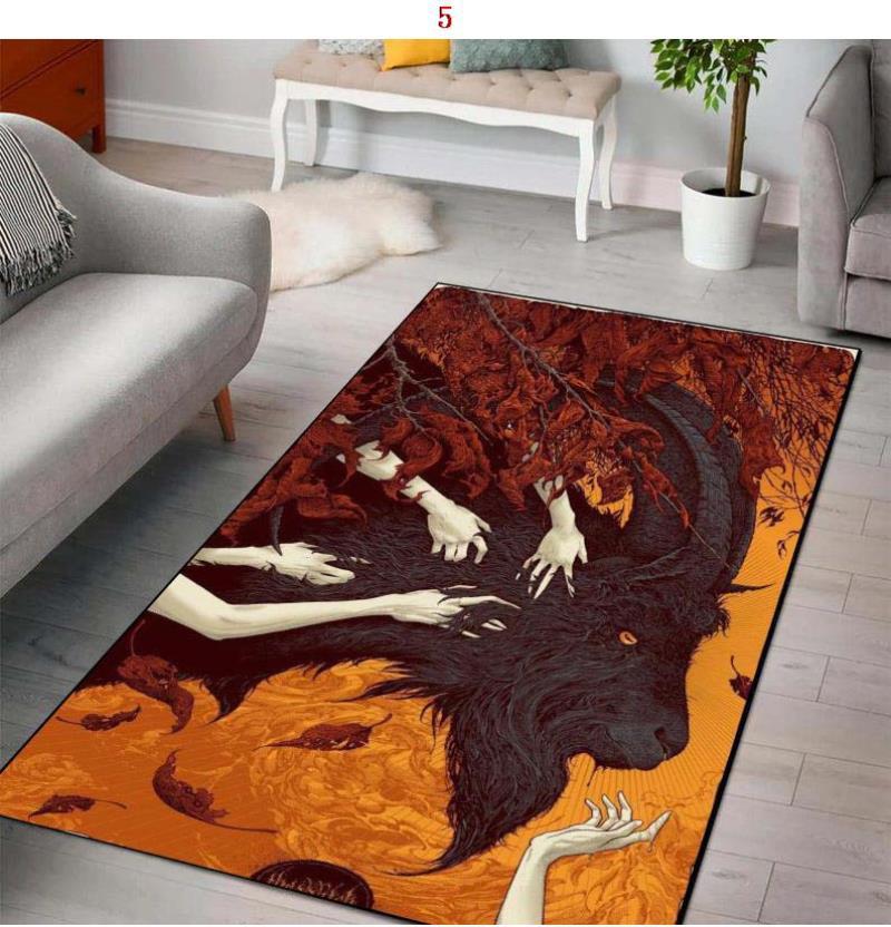 

Коврики из фильма «Ведьма ужасов», домашний декор на Хэллоуин, входная дверь, коврик для ванной комнаты, коврик в готическом стиле, ковер с черепом в стиле бохо