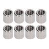 50Pcs Coupling Nut Round Rod Connector 304 Stainless Steel Female Thread M6x1.0 10 L11mm