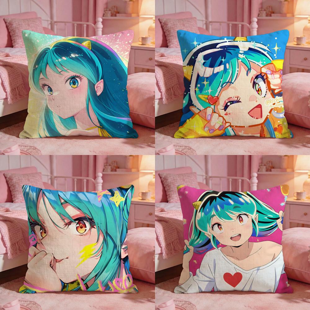 Urusei YYatsuras Anime Hot Cushion Cover Premium Comfort Reversible Pillow Cove Two In One Design For Any Room Car Interior