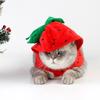 1Pcs Pet Strawberry Costume Dog Halloween Hoodie for Small Breeds Chihuahua Pomeranian Poodle Pug Party Festival Comfortable