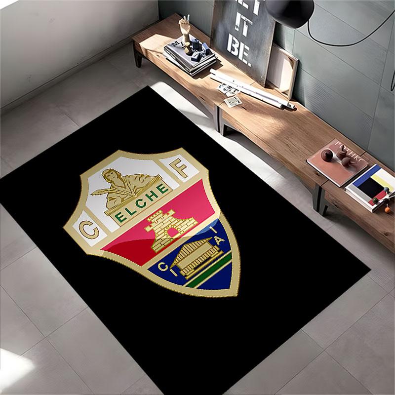 Elche CF Logo Design Carpet suitable as a non-slip mat for the living room or bedroom sofa