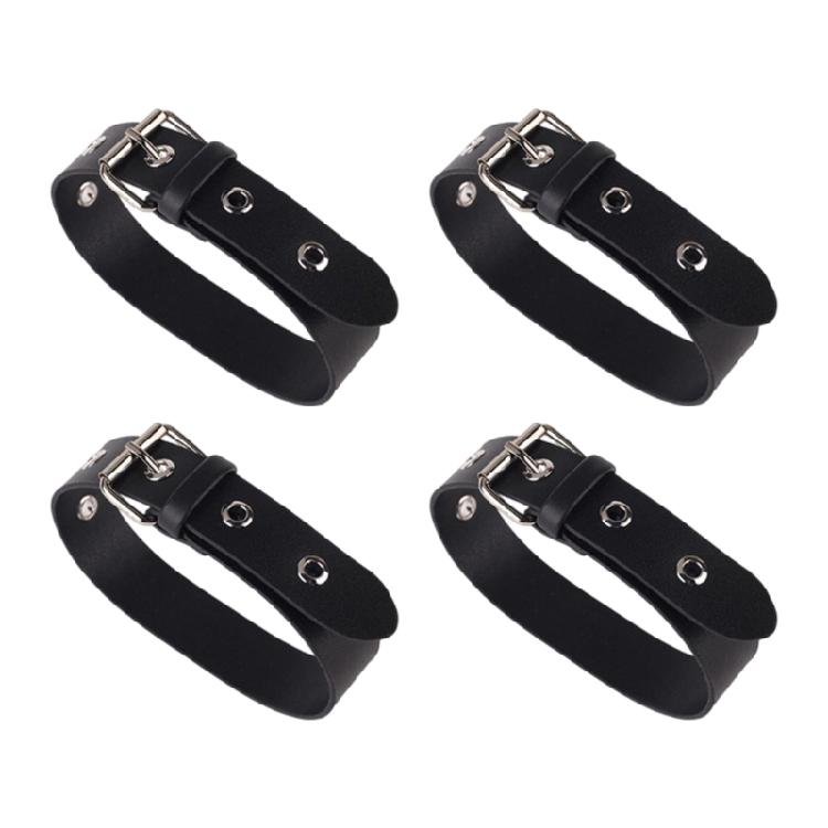 4Pcs Outerwear Cuff Adjustment Strap PU Leather Coat Sleeve Extension Belt For Jackets Coat Windbreaker Clothing Repair