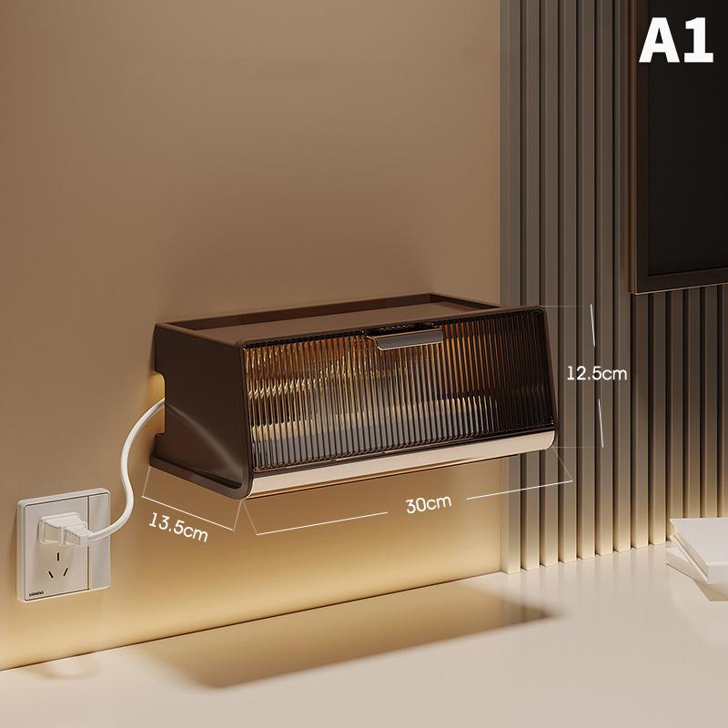 Pudełko do przechowywania routera półka naścienna organizer Wi-Fi Box bezdotykowa skrzynka na gniazda Set-Top Box z organizerem przechowywanie w salonie