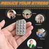 1/2 ks Kovový Fidget Slider Přenosný Úleva od Stresu Úzkosti Texturovaný Slider Děti Dospívající Dospělí Magnetický Fidget Slider na Prst Kapesní EDC Slider Senzorická Hračka