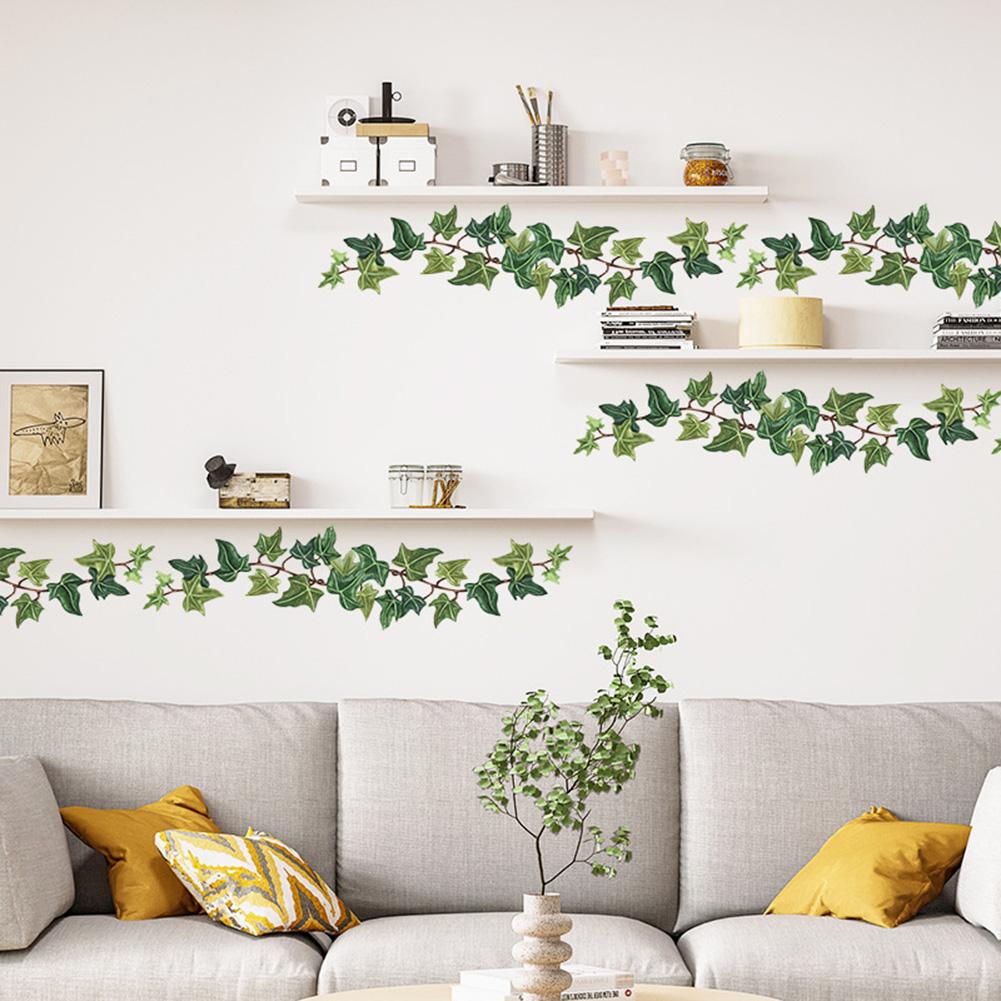 Wall Sticker 14*112cm Bedroom Decoration Green Vine