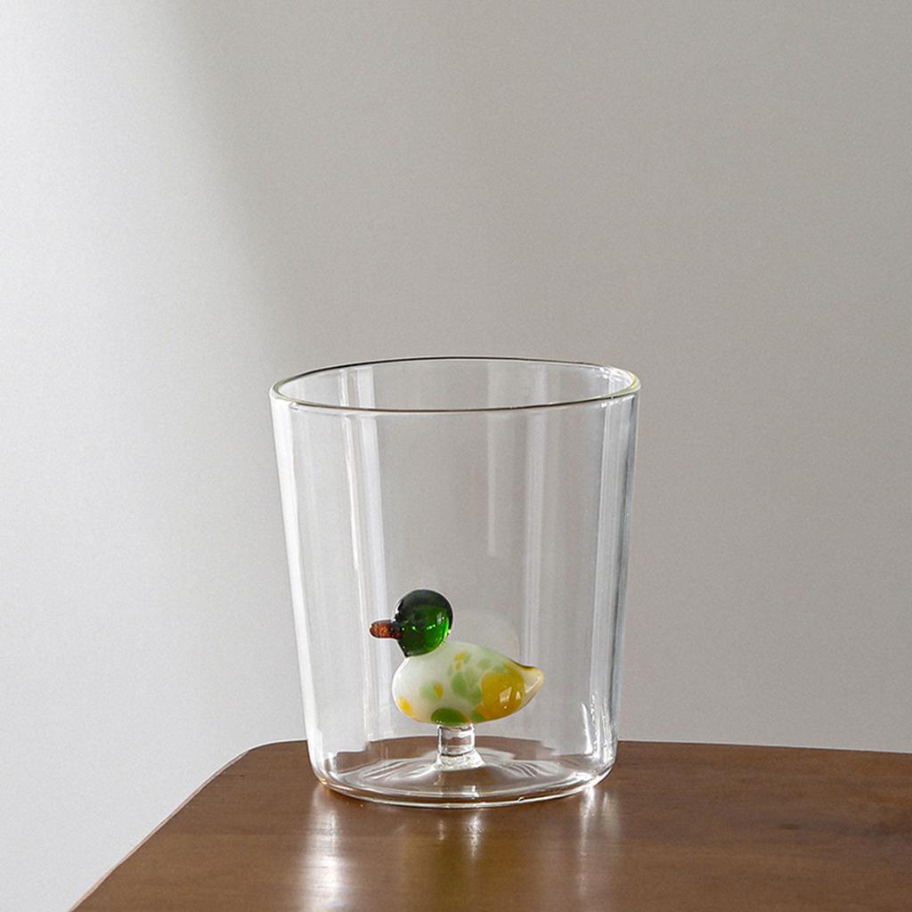 Christmas Tree Glass Wishing 3D Cartoon Animal Shape Cup Borosilicate Glass Single Layer Cup Living Room Guests Juice Cold Drink