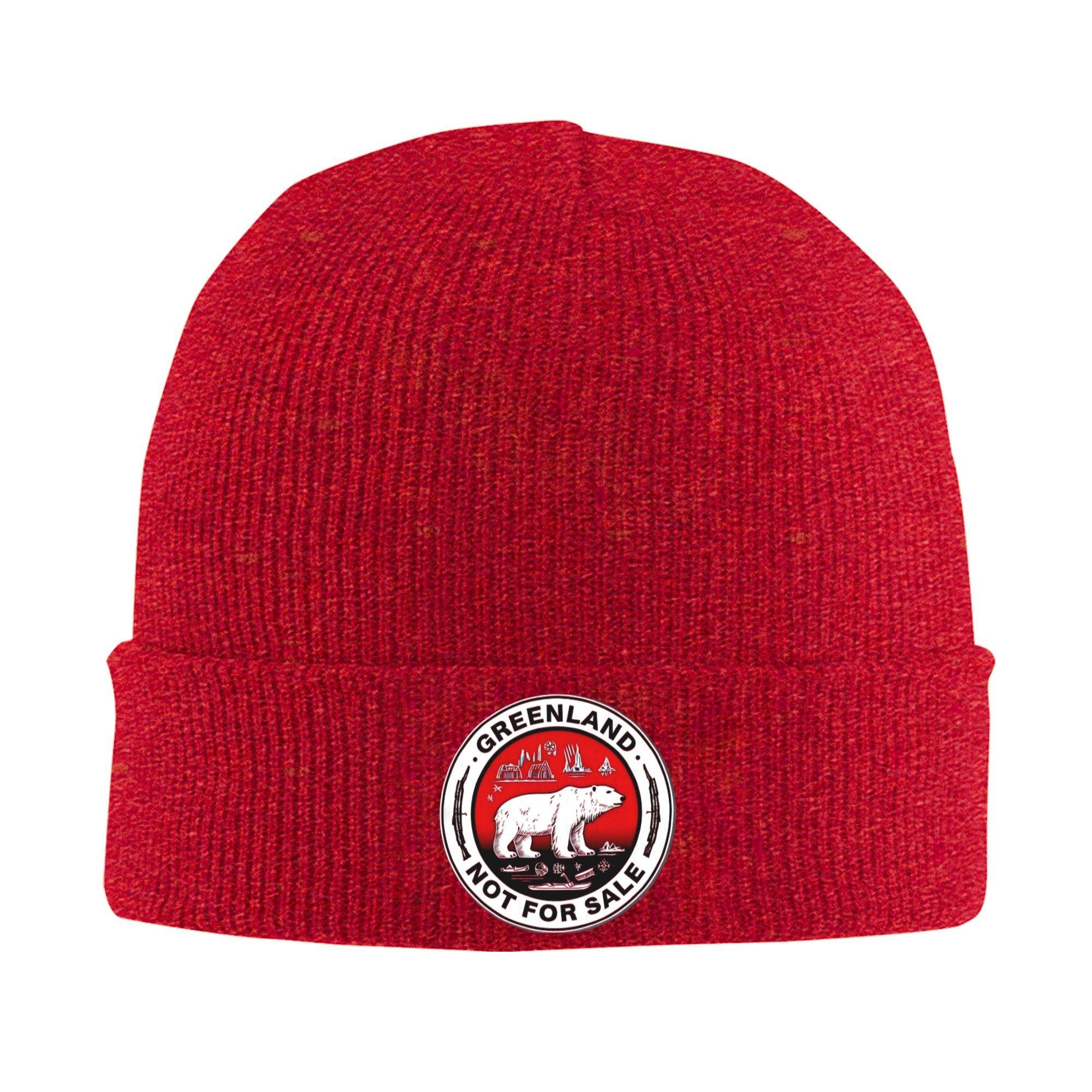 

Greenland Not For Sale Bear Logo Beanie Hats Bonnet Hats Men Casual Kpop Skullies Beanies Autumn Winter Custom Head Wrap Caps One Size