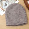 Knitted Thermal Hat Autumn and Winter Rabbit Fur Blended Women's Pullover Stacking Hat