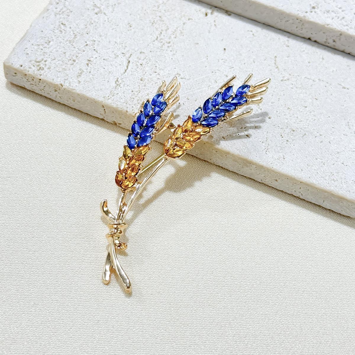 

Высококачественная изысканная маленькая брошь в виде колоска пшеницы, модный простой костюм, пальто, одежда, корсаж, булавка с аксессуарами