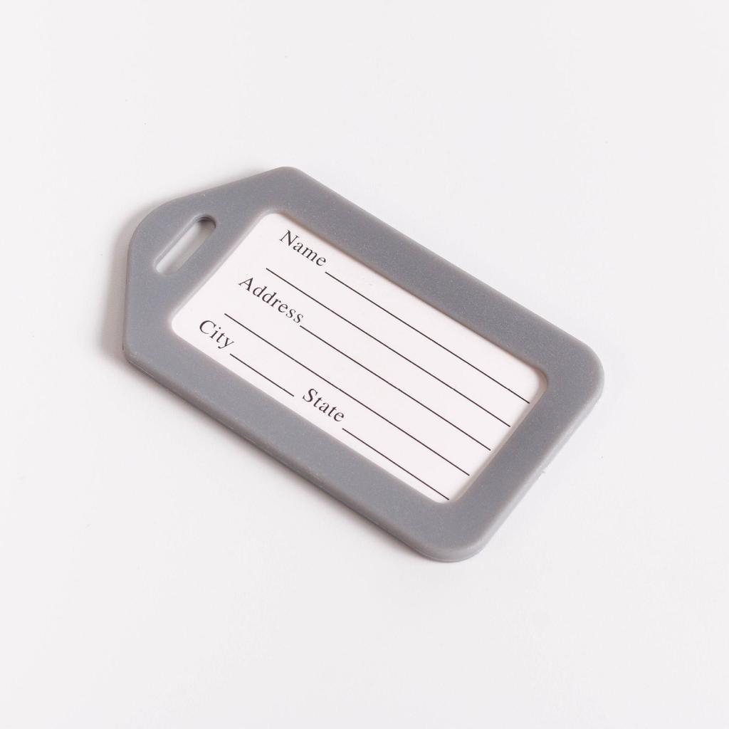 Bunter Flugzeug-Gepäckanhänger - Strapazierfähiges Namensschild aus Kunststoff für Koffer auf Reisen