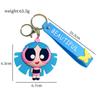 Powerpuff Nøkkelring Veskeanheng PVC Gave Tegneserie Jenter Søt Dukke Tilbehør