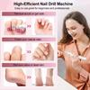 Electric Nail Drill Machine Professional Nail Polisher Electric Nail Sander File for Manicure Nail Drill with UV LED Nail Lamp