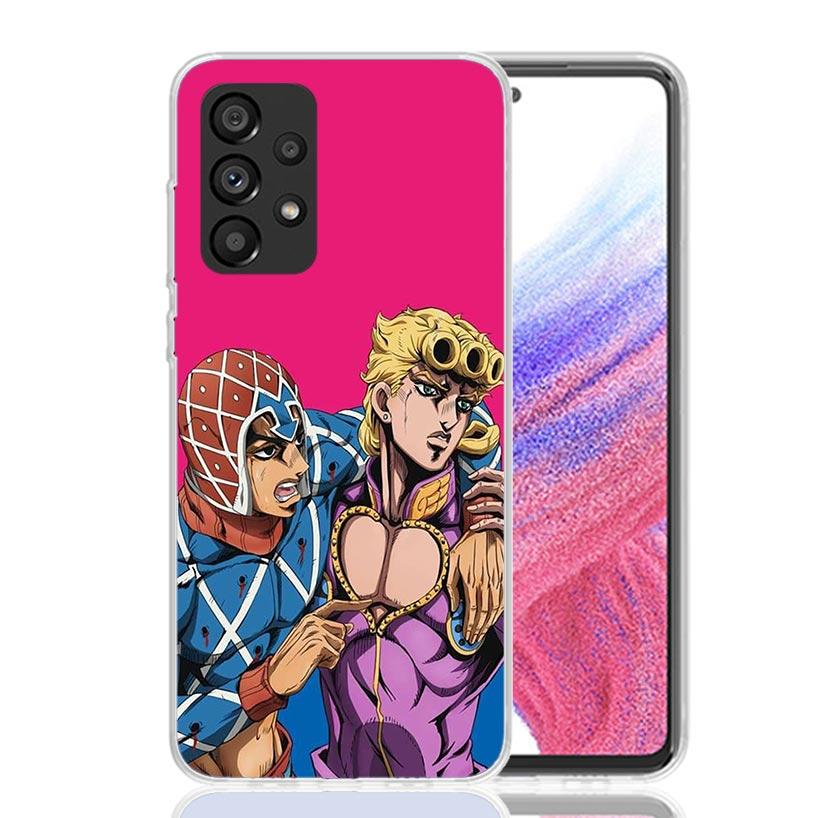 

JoJo Adventure Giorno Giovanna Phone Case for Samsung Galaxy A52 A51 A50S A12 A22 A32 A72 A10S A30S A31 A71 Note 20 Ultra 10 Plu Samsung A32 4G