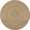 VidaXL Braided Jute Rug 90 Cm Round