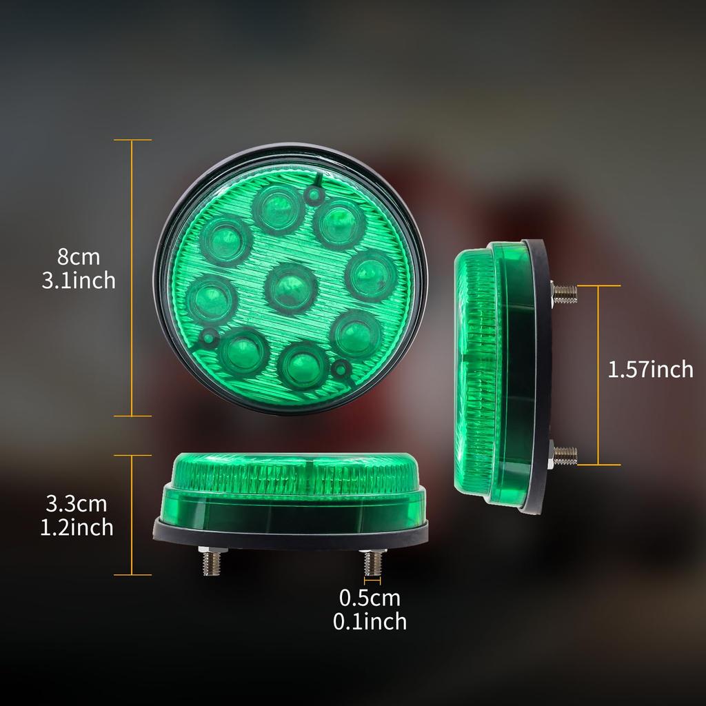 Ygmylandbb LED Truck Side Marker Lamp Shoulder Light Car Width Light 24V 9