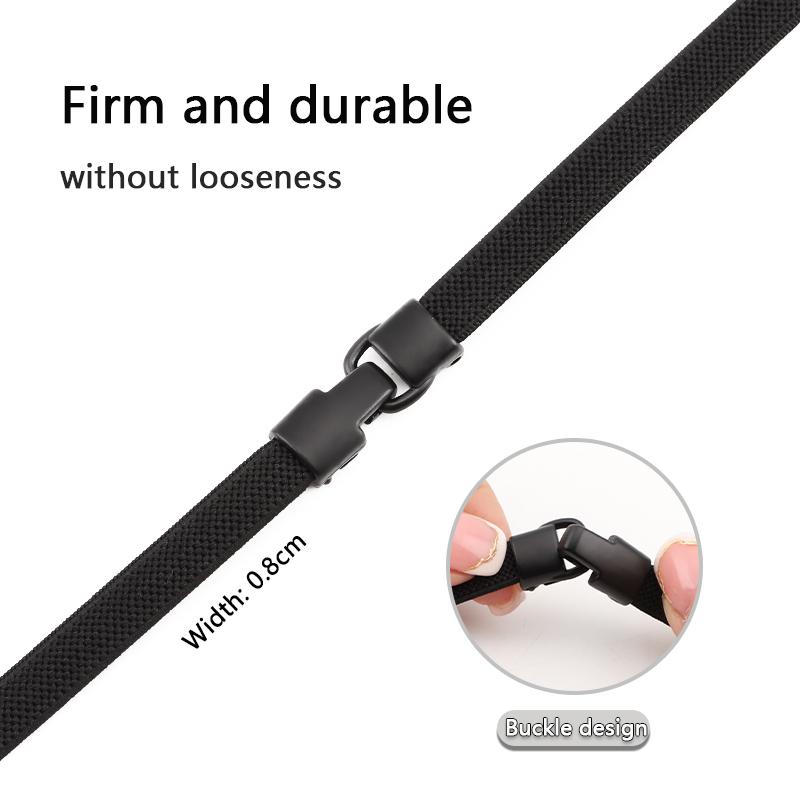 1 Pair Flat Shoelaces Metal Buckle Lock Elastic Shoe Laces Without Ties Sports Enthusiasts Lazy Shoes Lace Accessories