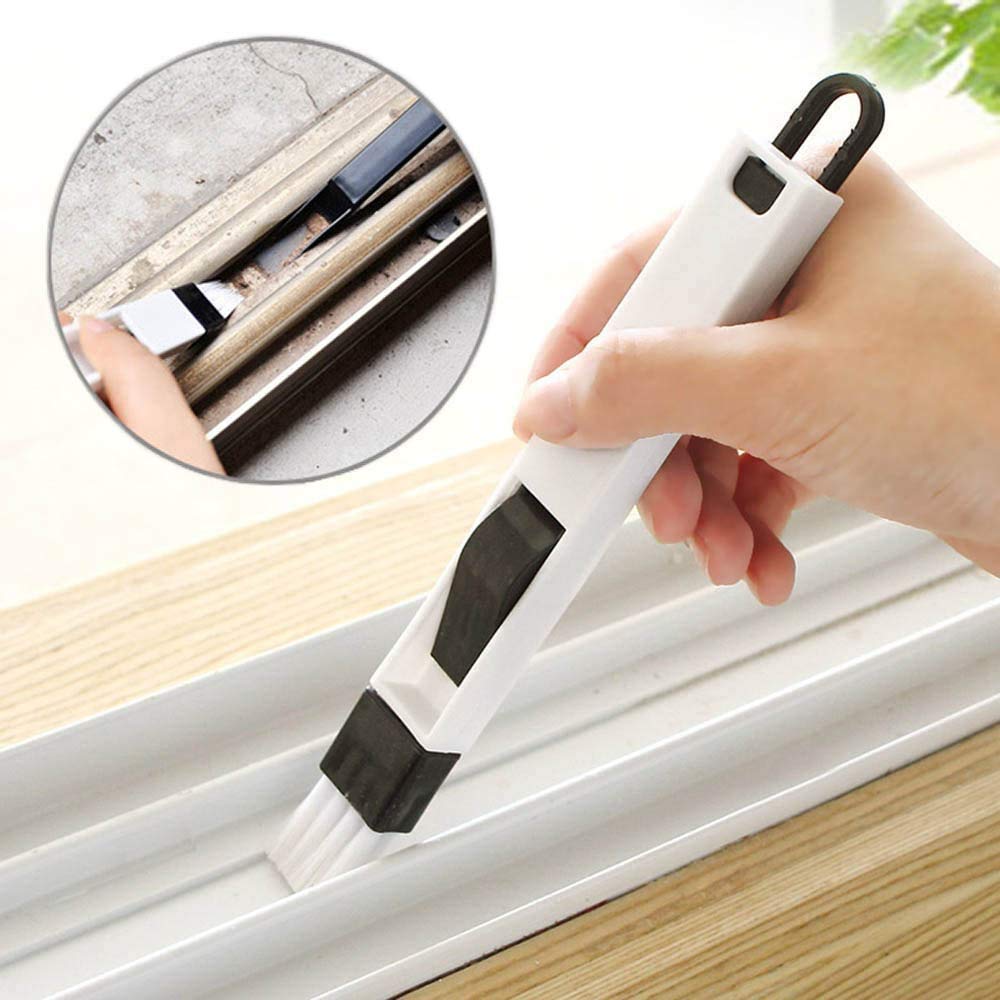 Window Groove Cleaning Brush Set Magic Window Track Cleaning Tools, Tile Lines Brush, Window Blind Duster