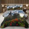 Eiffelturm Tagesdecke Vintage Paris Stadtlandschaft Quilt-Set Doppel-/Queen-Größe, Weiche Leichte Wendbare Tagesdecke für Mädchen Frauen