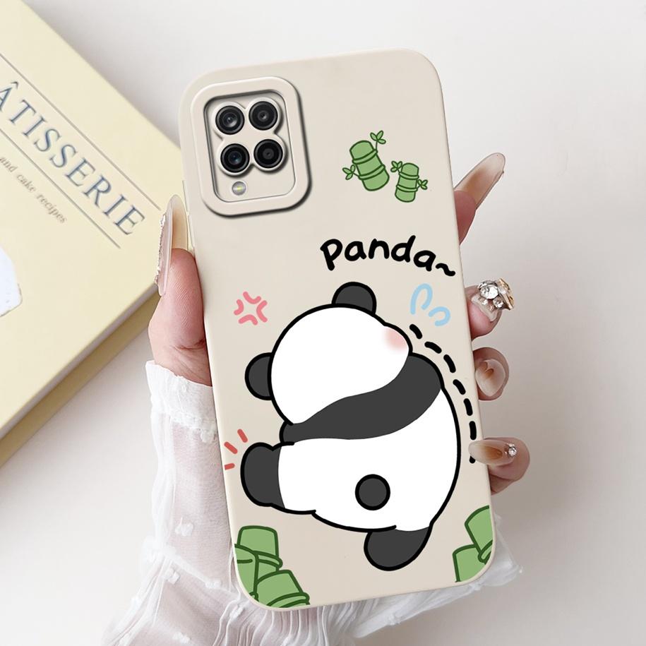 For Samsung Galaxy A12 Case SM-A125F Camera Protection Cover Cute Cartoon TPU Phone Case For Samsung M12 F12 SM-M125F A 12 Funda