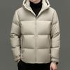 Mens Winter Hooded Down Jacket Thick Warm Oversized Fit 86-90% Duck Cold Weather Outdoor Use