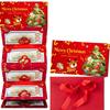 Delightful Christmas-Themed Foldable Banknote with Father Christmas and Tree, DIY Red Envelope and Multiple Card Slots